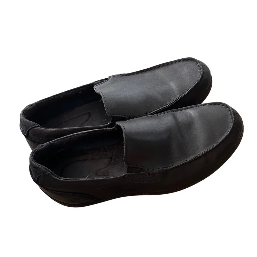 Rockport Adiprene By Adidas Mens Leather Slip‎ On Loafers Black Sz. 11